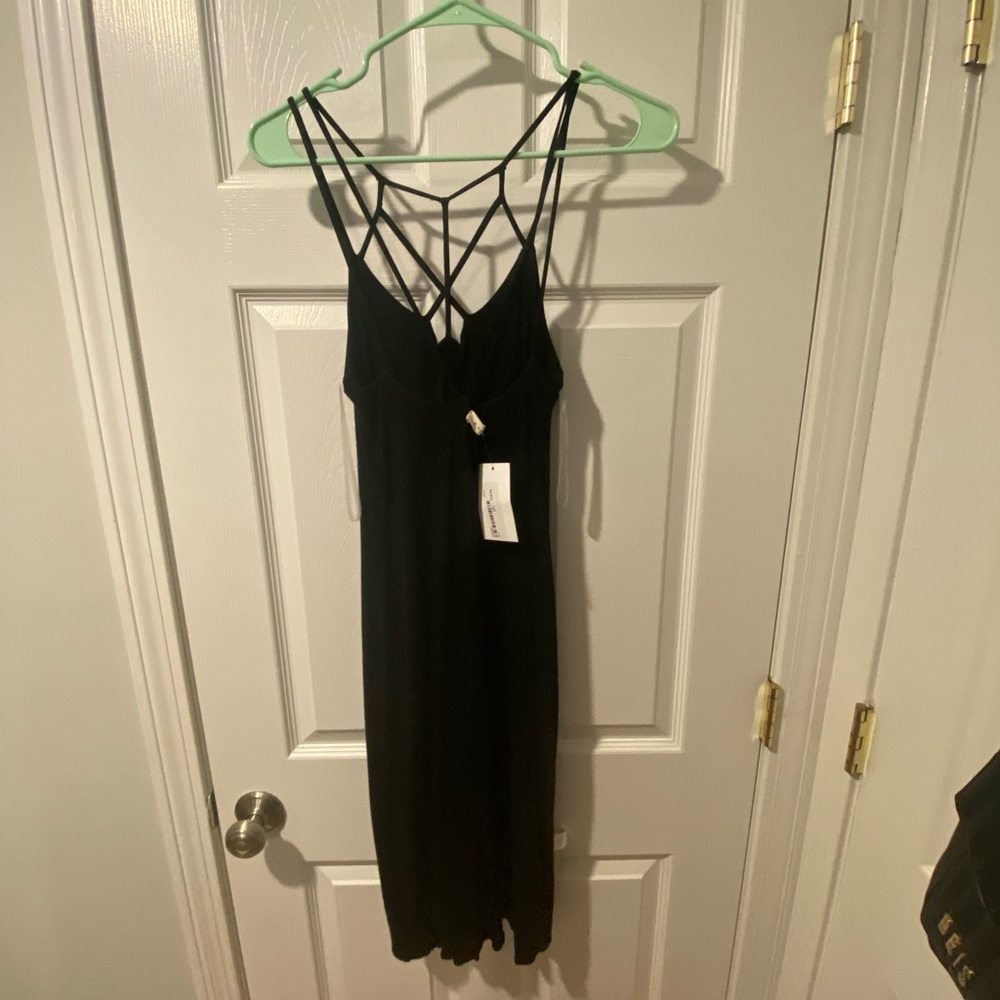 Strappy black dress